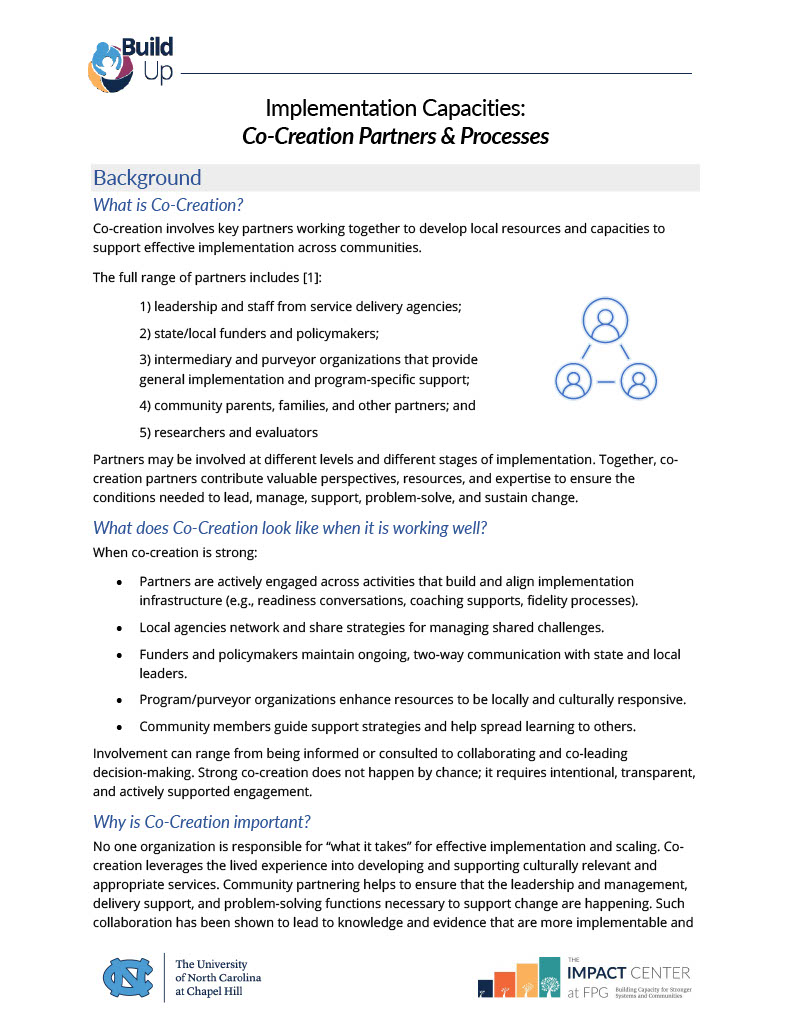 cover page of informational handout titled 